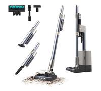 Cecotec Aspirateur Balai sans Fil avec Base de Vidange Scoba 2100 Station. 210W, Moteur Numérique Brushless, Pression d'Aspiration 20kPa, Autonomie 40 Min, 2 Modes, Brosse Jalisco, Accessoire 2 en 1.