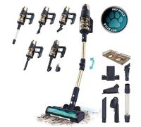 Cecotec Aspirateur Balai sans Fil Conga Rockstar 10500 Solar AquaPet Flex, 780W, Puissance Max 300AW, 100Mins d’Autonomie, Brosse Hairless Anti-enchevêtrement, Tube Flexible et Kit d’Accessoires