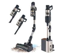 Cecotec Aspirateur Balai sans Fil Conga Rockstar 5500 Hurricane Station Flex. Aspirateur sans Fil Base Auto-vidante, 220 AW de Puissance, 700W, 90' D'autonomie,Technologie Hairless Brush et Mode Auto