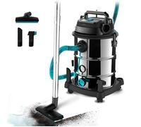 Cecotec Aspirateur de Solides et Liquides de 30 L Conga Rockstar Wet & Dry Acier Pro