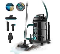 Cecotec Aspirateur Vertical avec Fil 30L Conga Rockstar Wet & Dry Steel Pro Tool. Solides et Liquides Aspirateur 1600W