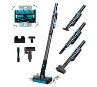 Aspirateur vertical sans fil ultraléger Cecotec Scoba 2100 Twice MAX. 210 W et 20 kPa, Moteur Digital Brusless, Autonomie 45 min, Tête Motorisée Omnidirectionnelle avec Double Brosse, 3 Accessoires