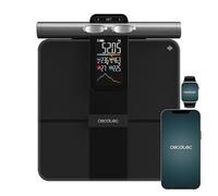 Cecotec Balance de Salle de Bain Intelligent avec App Surface Precision HealthySmart Pro. Technologie BIA, 25 Paramètres, Écran LCD, 8 Capteurs de Haute Précision, 30x30cm, Capacité Maximale 180kg