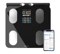 Cecotec Balance de salle de bain numérique Surface Precision HealthySmart | Mesure 56 paramètres, bioimpédance (BIA), application et Bluetooth, 8 capteurs, écran, verre trempé
