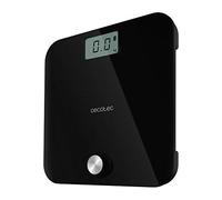 Cecotec Balance Pèse-personne avec bouton-poussoir Cecotec EcoPower 10000 Healthy Black, Surface en Verre Trempé très sécurisée et capteurs de précision, Écran LCD, de 8 kg jusqu’à 180 kg