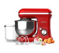 Cecotec Batteur Mélangeur Cecomixer Merengue 5L 1200 Ice-Cream Rouge. 1200 W, Bol en Acier Inoxydable de 5 L et Accessoires pour Battre et Pétrir, Comprend une Fonction pour Faire de la Glace
