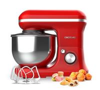 Cecotec Batteur Mélangeur Cecomixer Merengue 5L 1200 Rouge. 1200 W avec 6 Niveaux, Mouvement Planétaire, Design Élégant, Bol en Acier Inoxydable de 5 L et Accessoires pour Battre et Pétrir