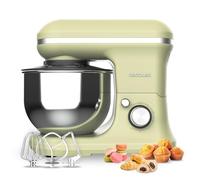 Cecotec Batteur Mélangeur Cecomixer Merengue 5L 1200 Vert. 1200 W avec 6 Niveaux, Mouvement Planétaire, Design Élégant, Bol en Acier Inoxydable de 5 L et Accessoires pour Battre et Pétrir