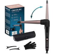 Cecotec Bigoudis manuels à câble SurfCare TwistConic - coude 90°, gant thermique, étui, 2 clips