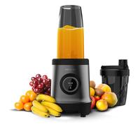 Cecotec Blender Individual Nutriblender Fusion Touch. 1000W, Lame 6 Couteaux Black Titanium, 2 Bouteilles 500ml et 900ml, Voyant Lumineux, Couvercles Interchangeables, Nutriments Intacts