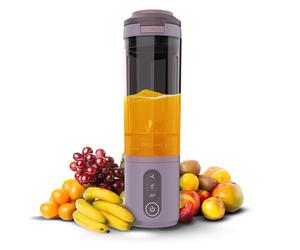 Cecotec Blender Individual Power Titanium Shake2Go Candy. 180W, Verre Tritan 600ml Sans BPA, 3 Programmes Automatiques, Design Compact et Portable, Smoothies Prêts à Emporter