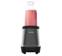 Cecotec Blender individuel Nutriblender Fusion, Puissance 1000 W, 6 Lames avec Revêtement en Titane Noir, Smoothies, Milk-shakes et Jus, 2 Bouteilles portables de 900 et 500 ml, Broie Glace