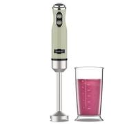 Cecotec Blender Mixeur Power RetroGreen 1200MAX. Puissance Maximale 1200 W, Technologie CrossBlades, 4 Feuilles Revêtues en Titane Noir, 2 Vitesses, 0,5 L de Capacité, Cloche Anti-Éclaboussures