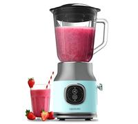 Cecotec Blender Mixeur RetroTwist Blue – 800 W, bol en verre 1 L, 4 lames titane, moteur 100% cuivre