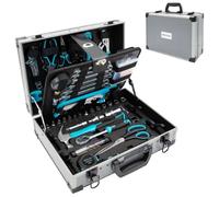 Cecotec Boîte à outils 380 pièces ToolBox 8000 Pro. Valise alu premium, douilles CR-V, embouts S2 haute résistance.