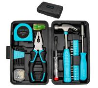 Cecotec Boîte à outils 68 pièces ToolBox EasyGo. Étui ultra-compact, inclut marteau, mètre, tournevis, etc.