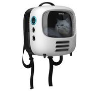 Cecotec Boîte de Transport Pumba 1800 Travel Fan, Système de Ventilation, Lumière intérieure, Grand Écran Sombre, Ventilateur à 2 Vitesses, Animaux jusqu'à 8Kg, Conception Ergonomique, Poche latérale