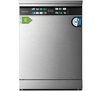 Cecotec Lave-vaisselle 60cm Bolero Aguazero 6700 Inox B Lave-vaisselle inox, 15 couverts, Classe B, Moteur Inverter Plus, O2 Dry, Lavage Double Zone, Plateau Ajustable, Stockage Long et Turbo Dry+.