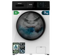 Cecotec Bolero Code vestimentaire 7411 Inverter - Chargeur frontal - 1850 W - 1200 tr/min - 7 kg - 16 programmes - Moteur Inverter Plus KidLock, DelayStart, SteamMax, DrumClean, Stop & Go