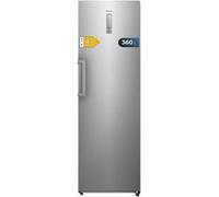 Cecotec Réfrigérateur 1 Porte 362L Bolero CoolMarket 1D 360 inox E. 362L, Hauteur 185 cm, Moteur Inverter Plus, Total No Frost, Crisper Box, Multi Airflow, Refroidissement Rapide, Porte Réversible