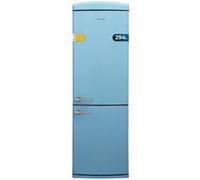 Cecotec Réfrigérateur à deux portes rétro 215 L Bolero CoolMarket 2D Origin 215 Bleu. Hauteur 148,2 cm et largeur 55,2 cm, LED, Poignée chromée, Étagères en verre, Contrôle de la température