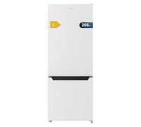 Cecotec Réfrigérateur de deux portes Bolero CoolMarket Combi 205 DF White E. Réfrigérateur blanc, 117L, 169 cm de haut, Dégivrage, classe E, avec mode Fast Cooling.