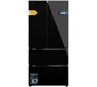 Cecotec Refrigerateur Congelateur 4 Portes Française Bolero CoolMarket FD 436 Black Glass E. Réfrigérateur 436L, verre noir, Total No Frost, MultiAirFlow, Inverter Plus, mode Vacances et alarmes