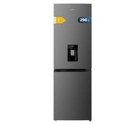 Cecotec Bolero CoolMarket Réfrigérateur Combiné 2 Portes Combi 296 DF WD Dark E. 296L, 60cm de Largeur, Fonctions FastCooling, FastFreezing et DeFrost, Intérieur LED, Distributeur d'Eau Intégré, Dark