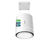 CECOTEC Bolero Flux CRE 448000 - Hotte îlot ronde 44 cm blanche, 800 m³/h
