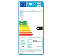 Cecotec Bolero Hexa C126000 Four multifonction intégrable 67 l Inox Line A. Capacité 67 litres, classe A, basse consommation, 6 fonctions, contrôle mécanique, triple verre, Cooling Fan, LED intérieure