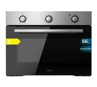 Cecotec Four Encastrable 45 cm Bolero Hexa C134500 Inox A. 2600W, Capacité de 56L, Faible Consommation, 4 Fonctions, Minuterie, Nettoyage à la Vapeur, Cuisson à la Vapeur