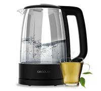 Cecotec Bouilloire Électrique à Eau de 1,7 L ThermoSense 320 Clear. 2200W, Corps en Verre Borosilicate, Indicateur Lumineux, Base Rotative à 360º, Système de Sécurité