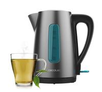 Cecotec Bouilloire Électrique d'Eau de 1,7L Thermosense 210 Steel. 2200W, Corps en Acier Inoxydable, Base avec Rotation de 360º, Poignée Tactile Froid, Indicateur Lumineux, Double Système Protection