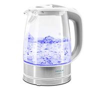Cecotec Bouilloire Électrique ThermoSense 350 Clear. 1.7 L, Verre Borosilicate, Sans BPA, Base 360º, Lumière LED, Filtre Anticalcaire, Triple Système de Sécurité, 2200 W.