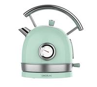 Cecotec Bouilloire électrique ThermoSense 420 — 1,8 L, compteur de température, inox — Vert