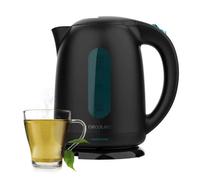 Cecotec Bouilloire Electrique Thermosense 180 Black, Bouilloire sans BPA de 1,7 L, 2200 W, avec Filtre Anti-Calcaire, Base Rotative à 360º et Arrêt Automatique pour une Utilisation Pratique,