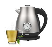 Cecotec Bouilloire Thermosense 620 Retro Steel. Bouilloire de 1,7 L inox de haute qualité, 2200 W avec chauffage rapide, thermomètre, pivotante 360° et arrêt automatique pour plus de sécurité.