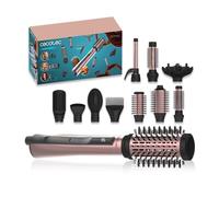 Cecotec Brosse à Air 10 Accessoires CeramicCare 10in1 AirBrush. 1200W, Sèche, Lisseur, Boucleur, Volumisateur, Diffuseur, Écran, Fonction Ionique, Revêtement en Céramique, Contrôle de la Température.