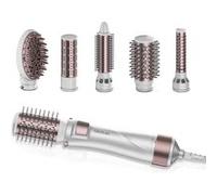 Cecotec Brosse à air 5 en 1 Bamba CeramicCare 5in1 Pro 1000 W, céramique, technologie ionique, 3 réglages de température et 2 vitesses, fonction air froid, comprend 5 têtes Argent G
