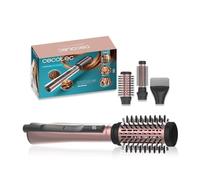 Cecotec Brosse à Air avec Fonction Ionique CeramicCare 3in1 AirBrush. 1200W, Sèche et Donne du Volume, Écran, Revêtement en Céramique, 3 Modes de Chaleur, Brosses de 50 mm, 33 mm et Volumisateur.