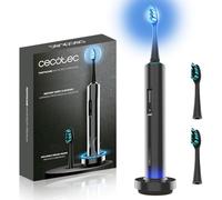 Cecotec Brosse à Dents Électrique Sonique avec Écran ToothCare WhiteTeeth Premium. Whitening Tech, N'endommage pas l'Émail, Lumière LED Bleue, 3 Modes, Autonom. 180 j., Base de Charge et 2 Têtes, IPX7