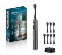 Cecotec Brosse à Dents Électrique Sonique ToothCare UltraSonic PlatiniumSwing. Oscillation, 50 000 rpm, 8 Têtes, 5 Modes, Écran, Rapport de Nettoyage, Charge Sans Fil et Étui