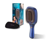 Cecotec Brosse Cheveux Massage HairCare Revitalize Blue Brosse 5-En-1. 4 Modes Personnalisés, Vibration Apaisante, Ions Négatifs Pour Cheveux Lisses, EMS, Brosse Aimantée Pour Nettoyage Facile