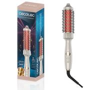 Cecotec Brosse Lissante avec Infrarouges et Technologie Ionique InstantCare ThermoGlow. 70W, 5 Réglages de Température, Cylindre de 38 mm, Fonction Mémoire, Écran, Arrêt Automatique et Câble Rotatif
