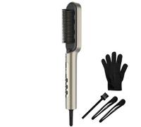 Cecotec Brosse Lissante avec Technologie Ionique InstantCare Lisse IonTech. 23 Dents, 9 Réglages de Température, Revêtement Céramique, Chauffage en 30s, Puces Anti-brûlures, Gant et Pinces