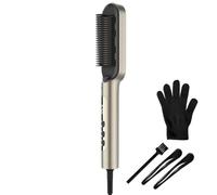 Cecotec Brosse Lissante avec Technologie Ionique InstantCare Lisse IonTech. 23 Dents, 9 Réglages de Température, Revêtement Céramique, Chauffage en 30s, Puces Anti-brûlures, Gant et Pinces