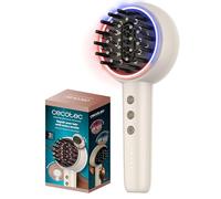 Cecotec Brosse Réparatrice avec Microcourants EMS, Lumière LED Rouge et Bleue HairCare Revitalize TotalCare. Applicateur de Sérum et 5 Niveaux, Nourrit, Raffermit et Renforce les Cheveux Dès la Racine