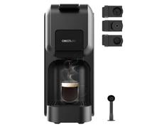 Cecotec Cafetière à Capsules Express Compacte FreeStyle Compact Black. 1350W, 20 Bars, Compatible avec Café Moulu, Dolce Gusto, Nespresso et K-fee, Réservoir pour café moulu, Arrêt Automatique.