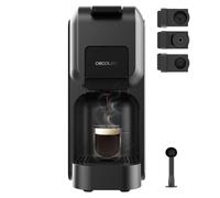 Cecotec Cafetière à Capsules Express Compacte FreeStyle Compact Black. 1350W, 20 Bars, Compatible avec Café Moulu, Dolce Gusto, Nespresso et K-fee, Réservoir pour café moulu, Arrêt Automatique.