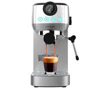 Cecotec Cafetière espresso compacte Power Espresso 20 Steel Pro. 1350 W, 20 Bars, Système Thermoblock, Buse orientable, Porte-filtre avec double sortie et 2 filtres, 1,3 litre